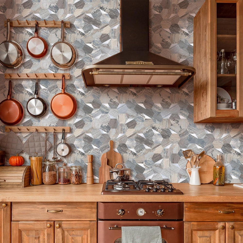 Hexagon Peel and Stick Backsplash Tile for Kitchen