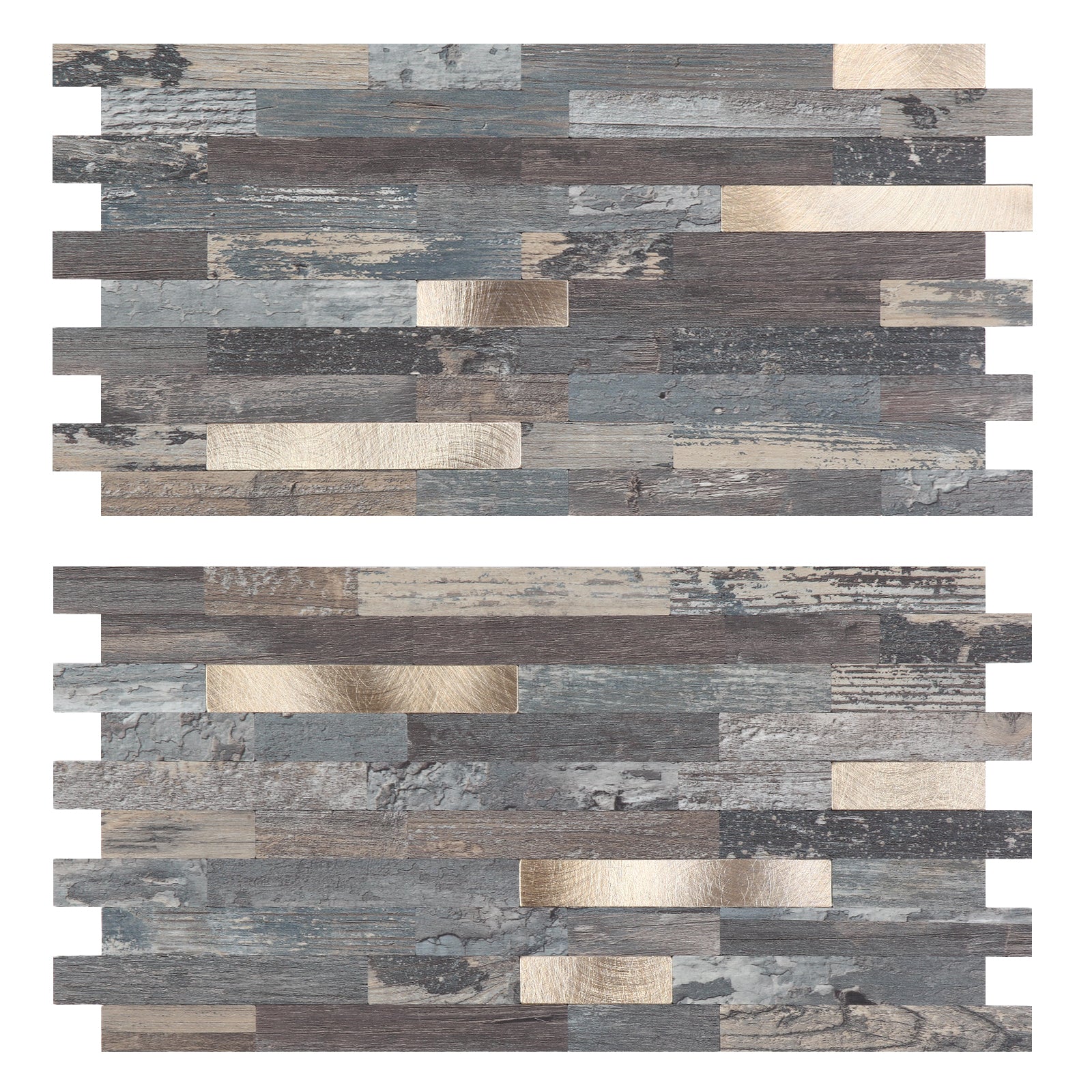 Ecru Rustic peel and stick wall tiles