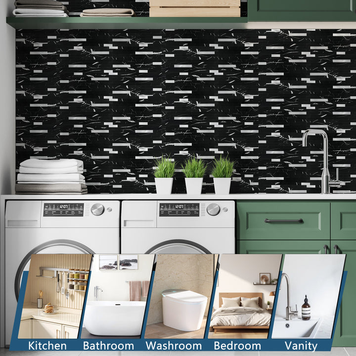 peel and stick tile for laundry room