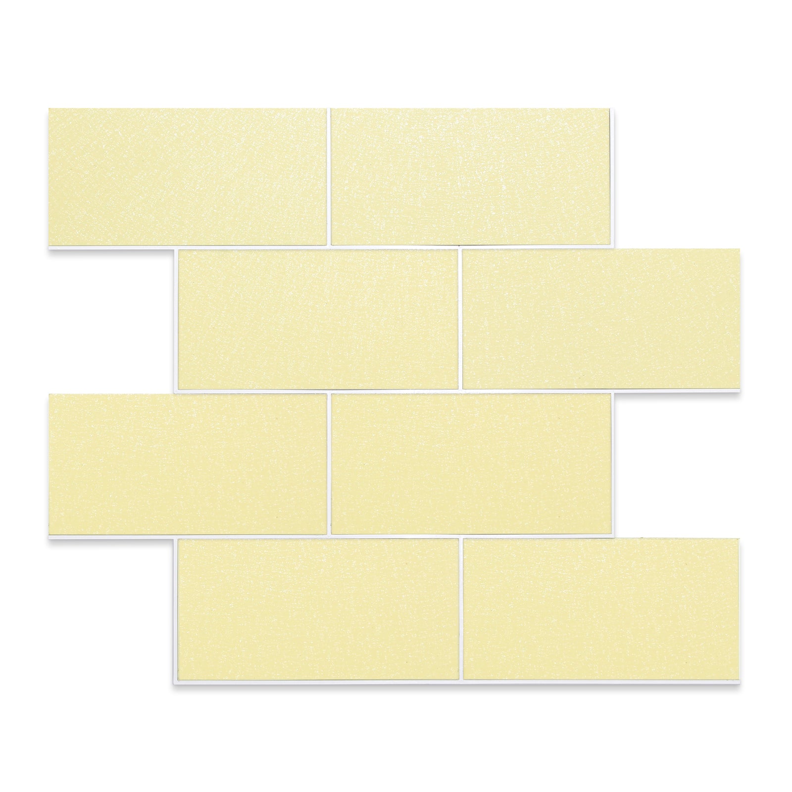 Yellow Tile Splashback Peel and Stick Backsplash Tile with Framed in Shiny Yellow – Yipscazo Tiles