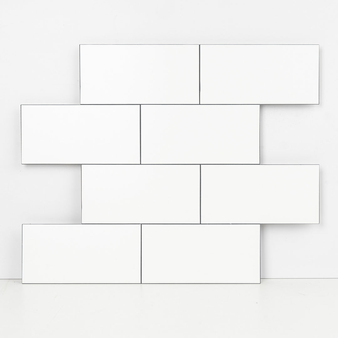 white subway tile