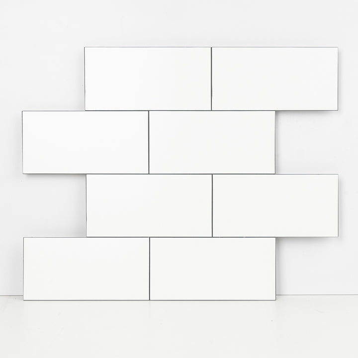 white subway tile