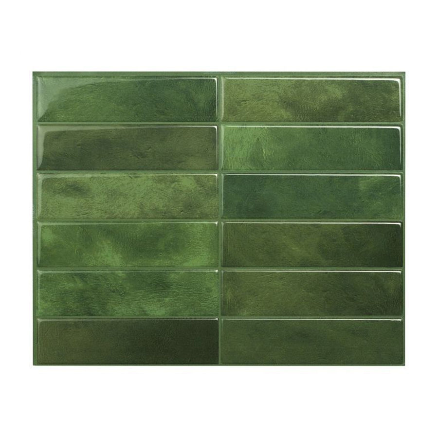 Sefrou Green 3D Adhesive Vinyl Tile