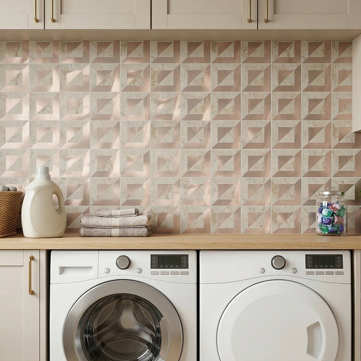 peel and stick tile for laundry room