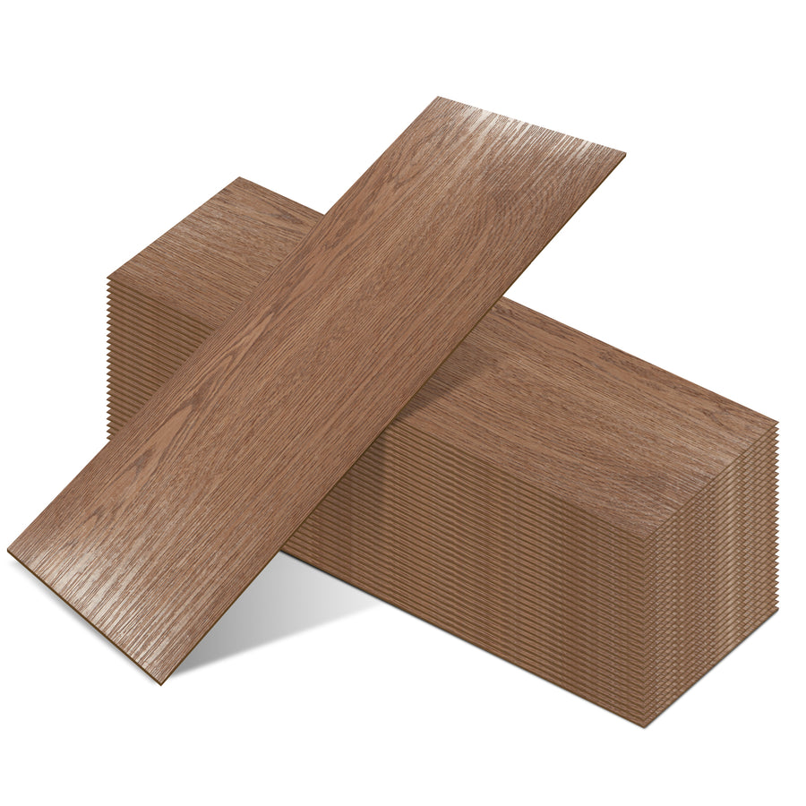 Peel-and-Stick Vinyl Wood Flooring in Classic Oak