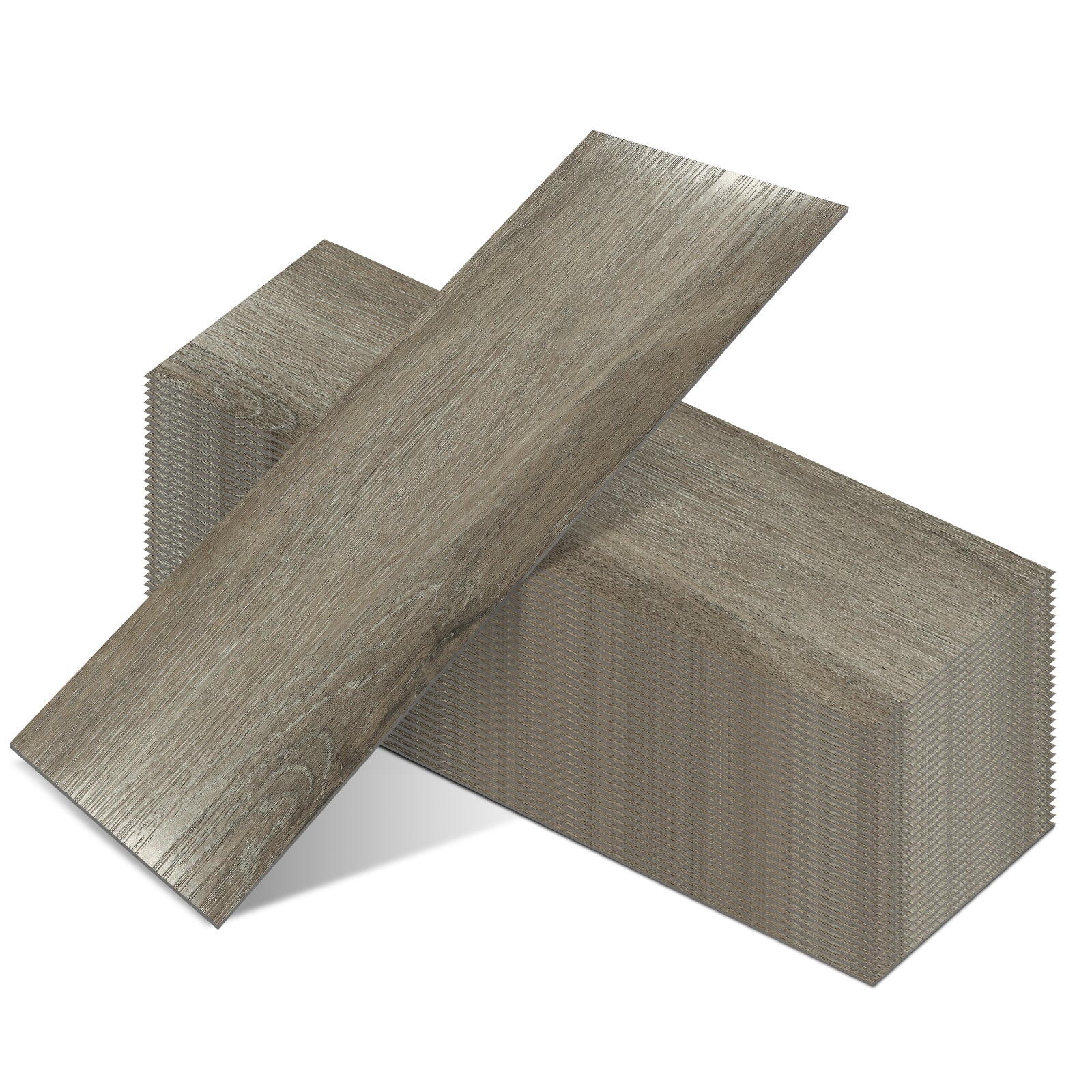 Peel-and-Stick Vinyl Wood Flooring in Silver Mist