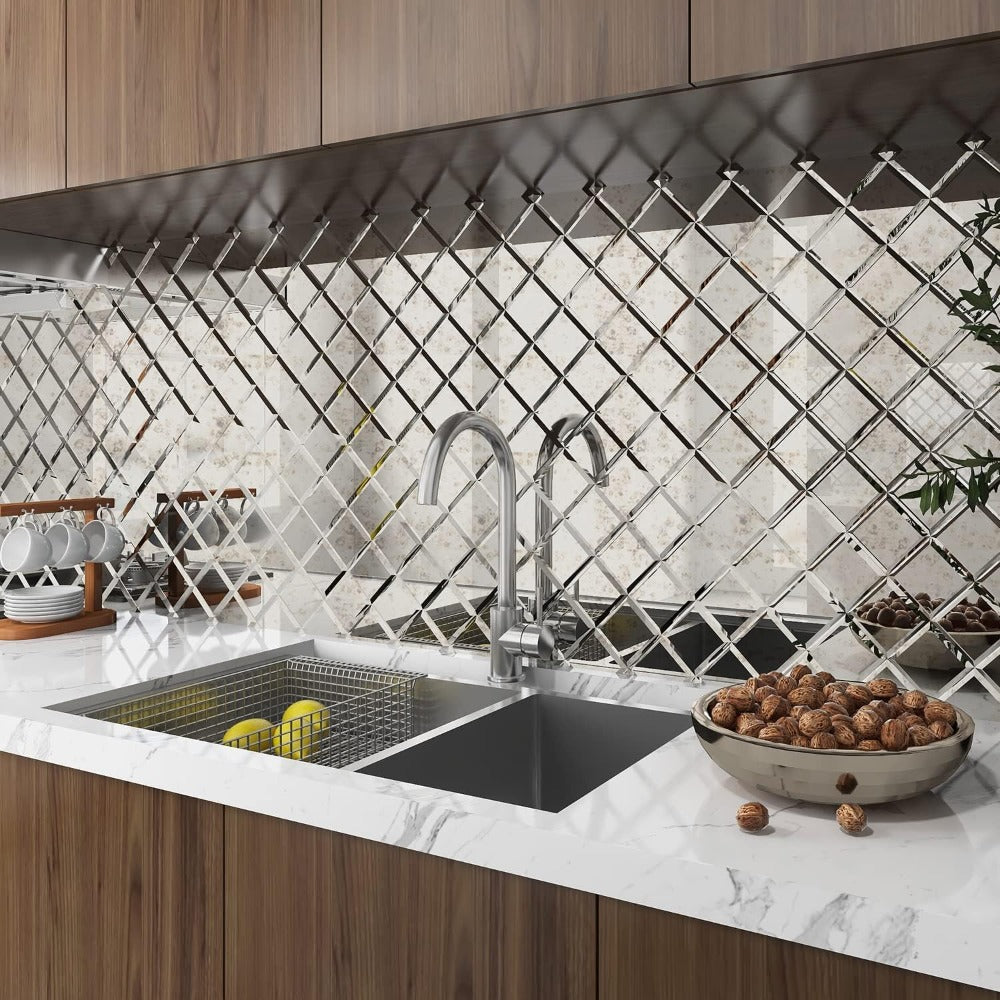 peel and stick glass tile for kitchen