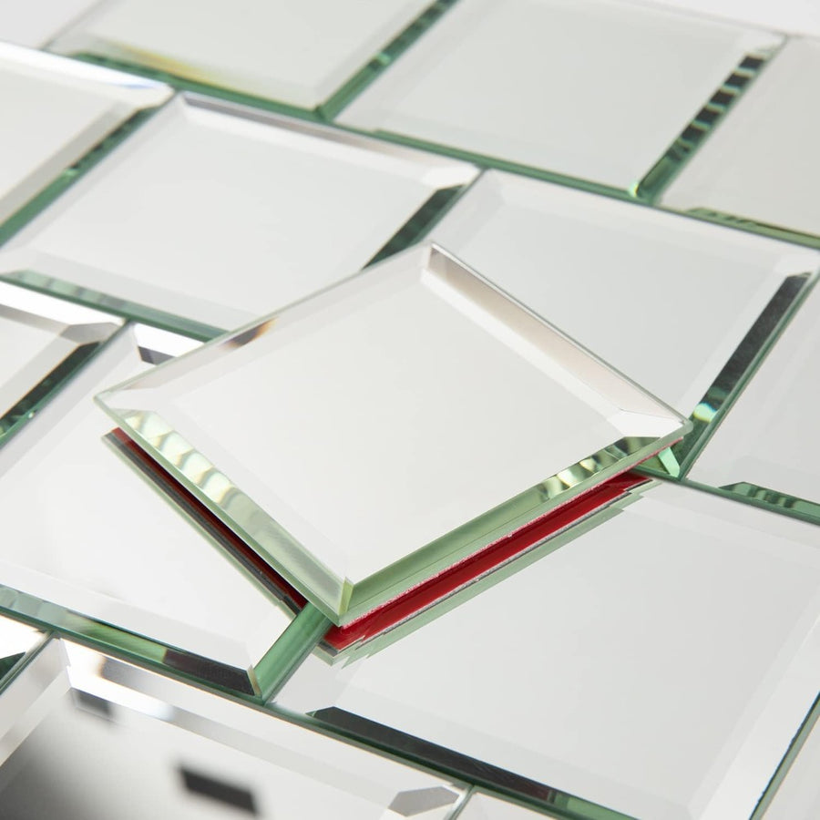 Silver Crystal Mirror Glass Tile