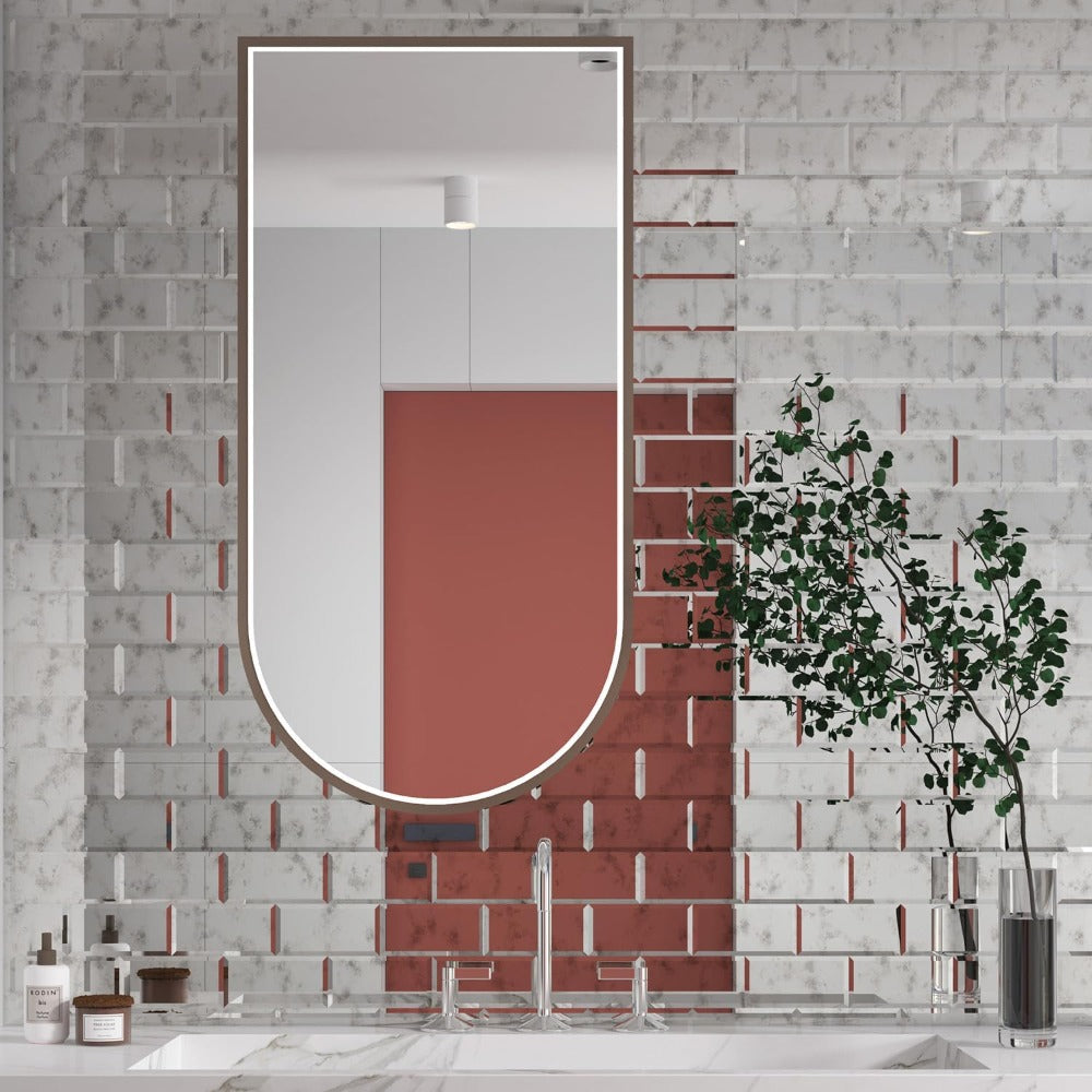 peel and stick glass tile for bathroom