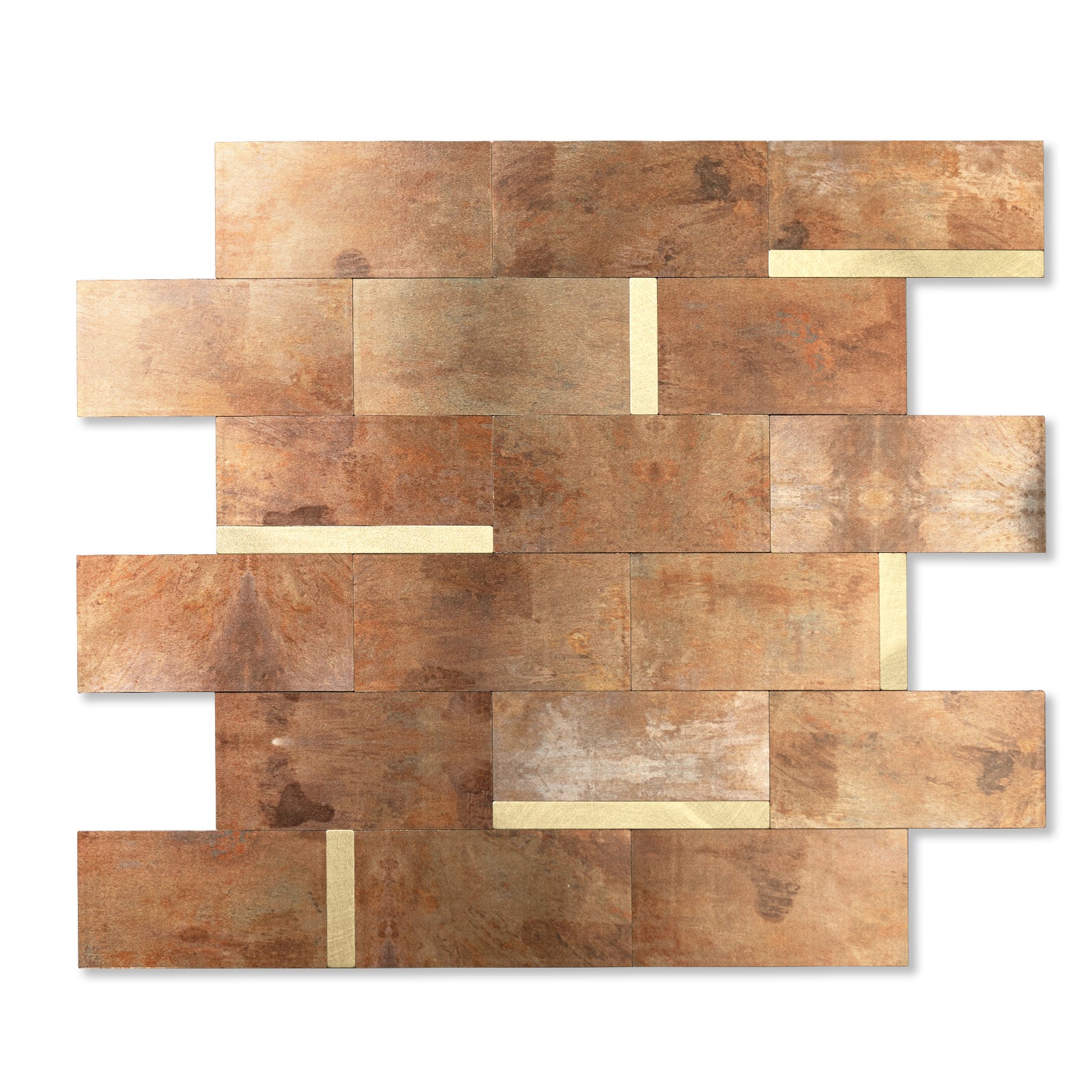 Retro Brown Peel and Stick Subway Tile Backsplash