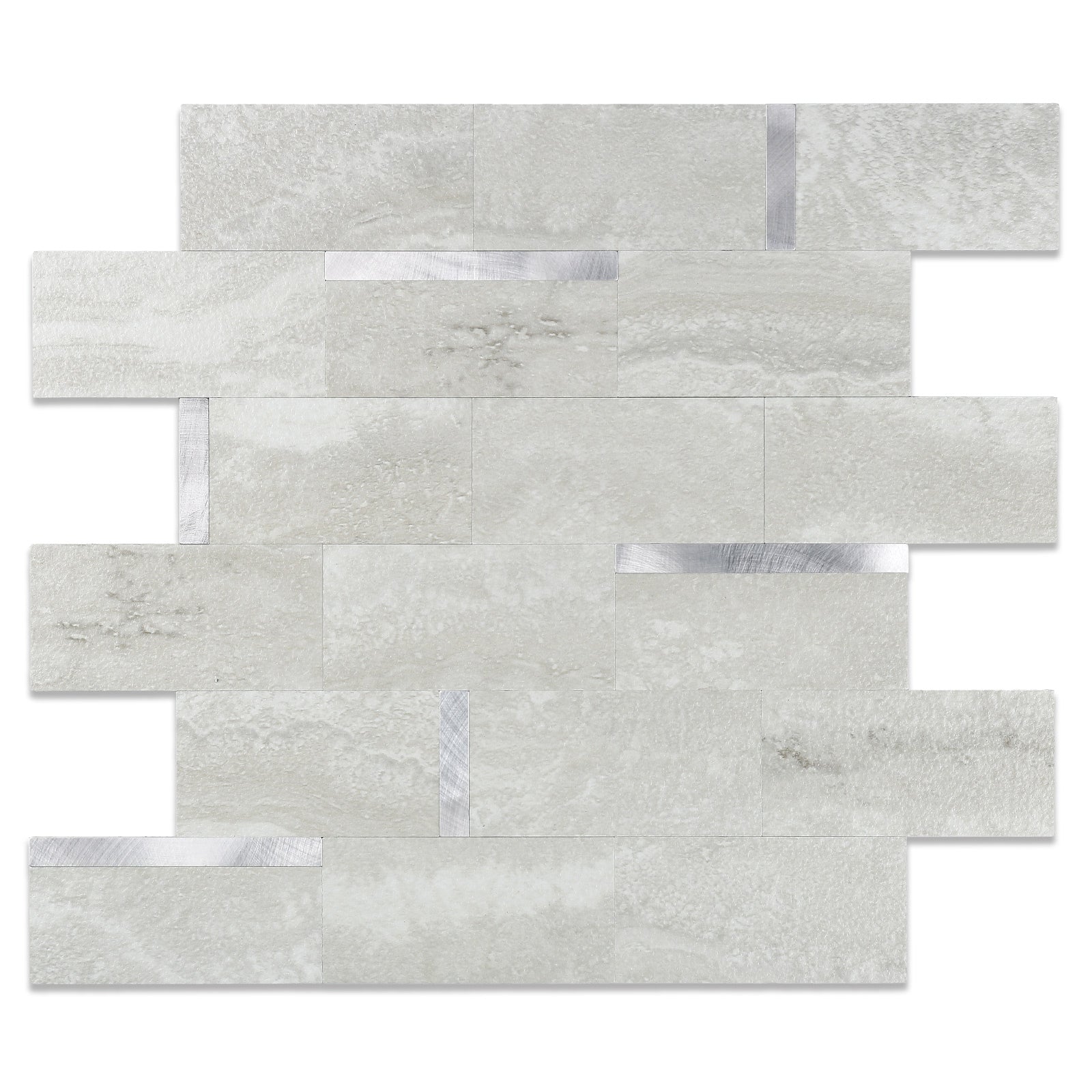Dolomite Peel and Stick Subway Tile Backsplash