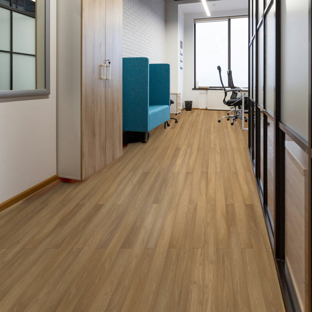 wood look tile flooring for office