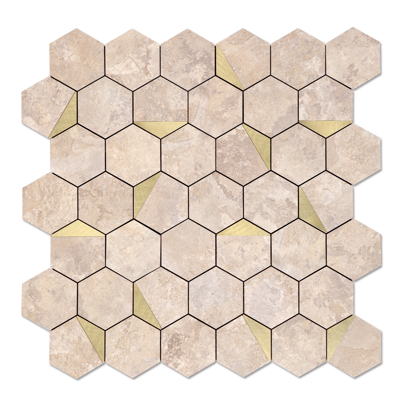 peel and stick hexagon tile