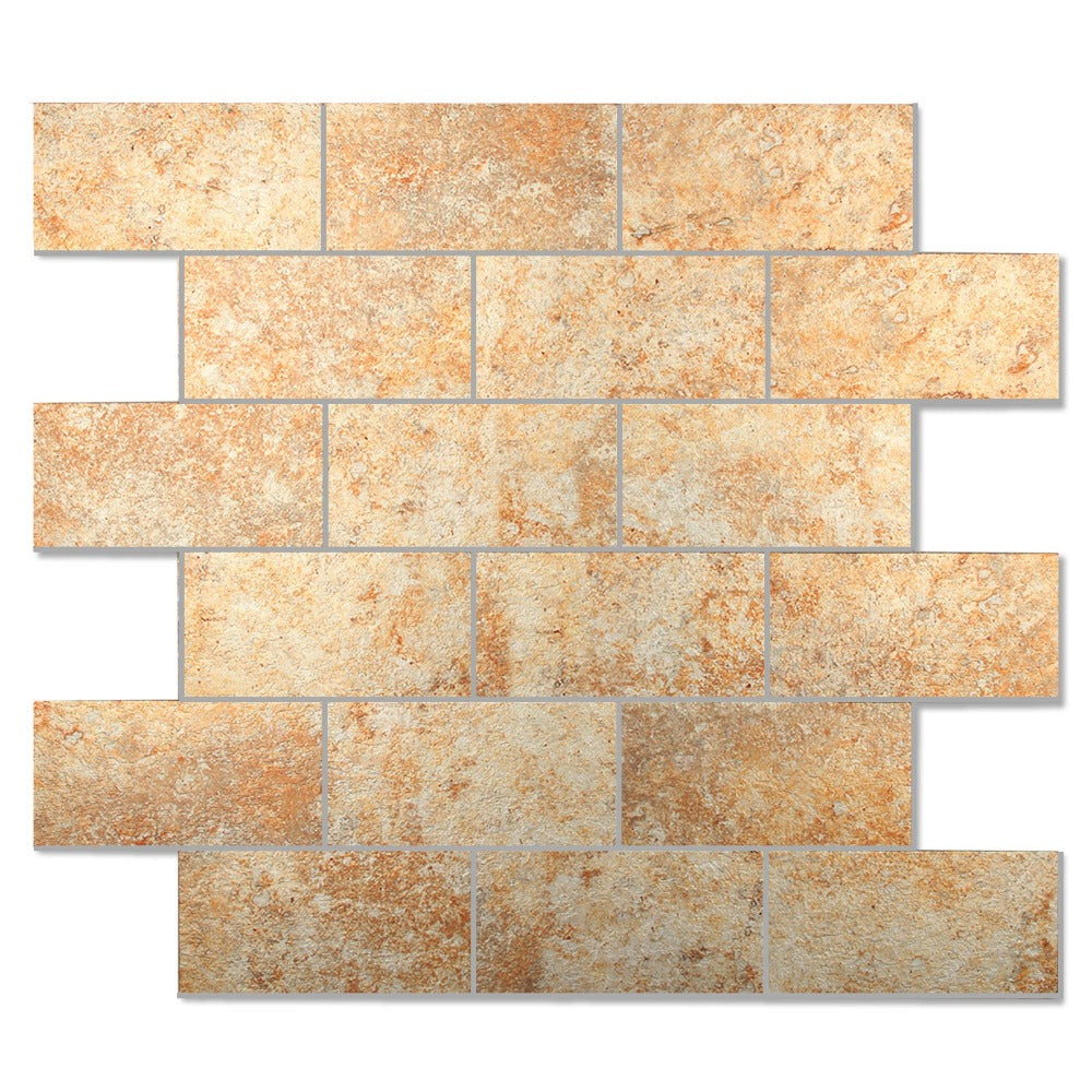 light brown brick tile
