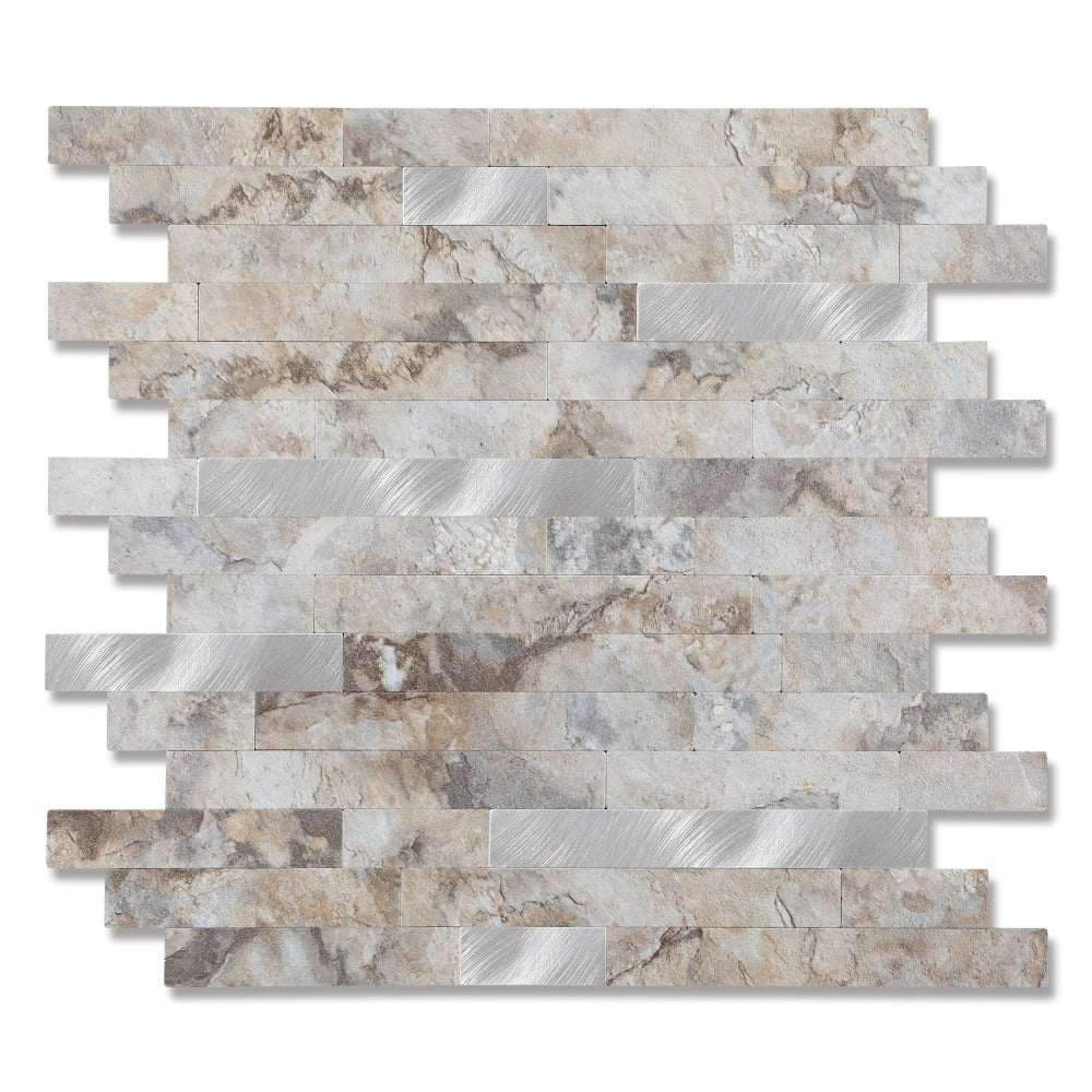Metal&Stone Linear Blend Tile in Perisa