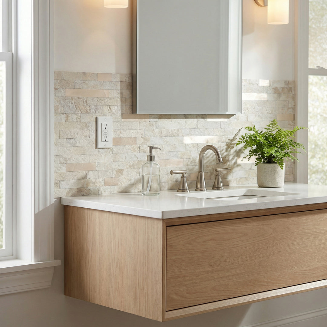 peel and stick tile for bathroom