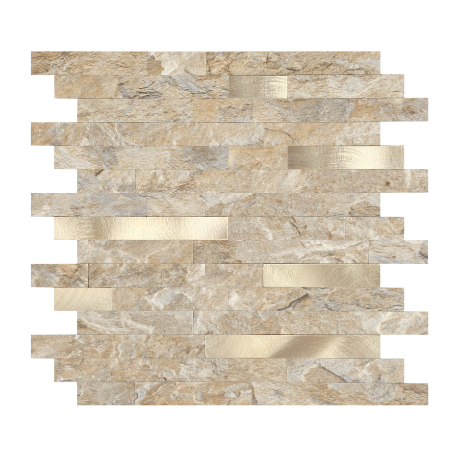 Rustic Stone Linear Blend Tile