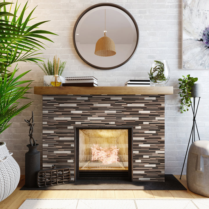 peel and stick fireplace tiles