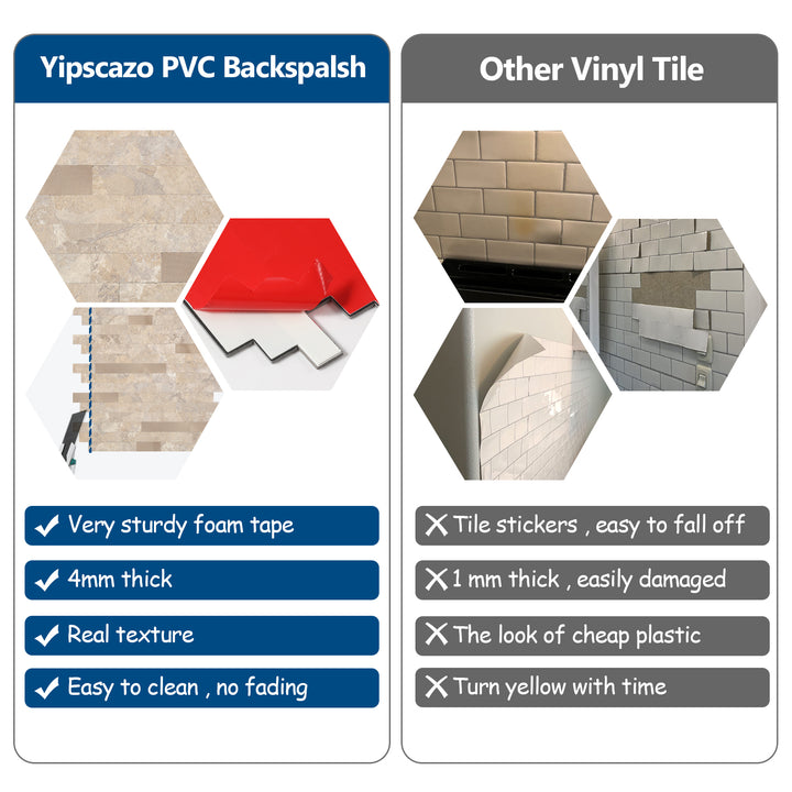 Yipscazo self adhesive wall tiles