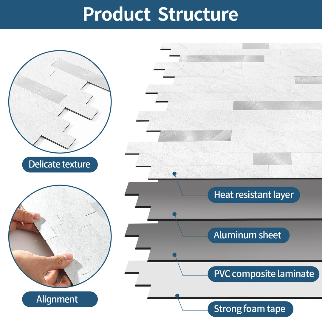 peel and stick tile structure