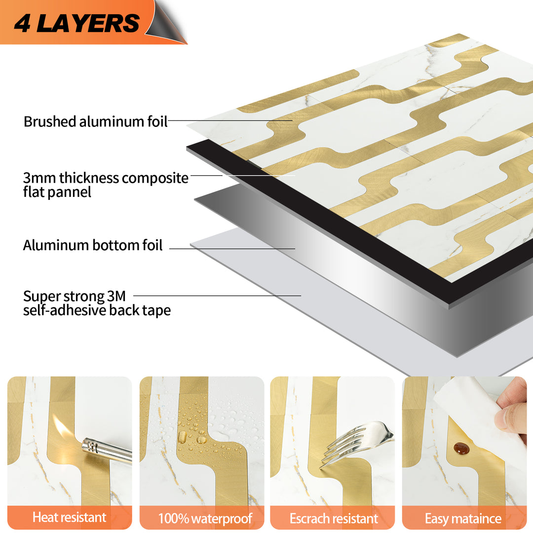 peel and stick tile layers