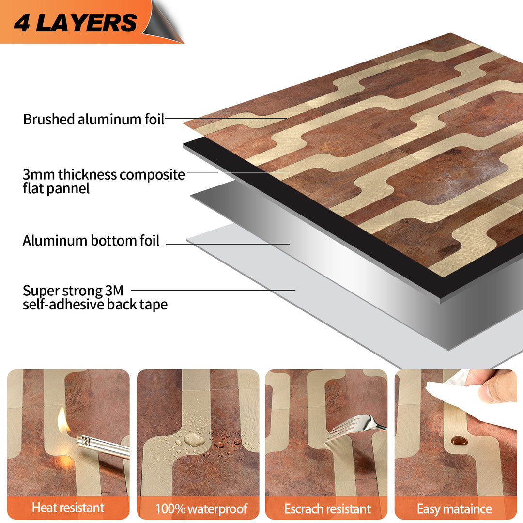 peel and stick tile layers