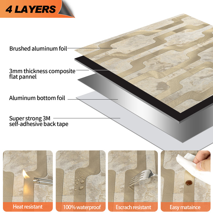 backsplash tile layers