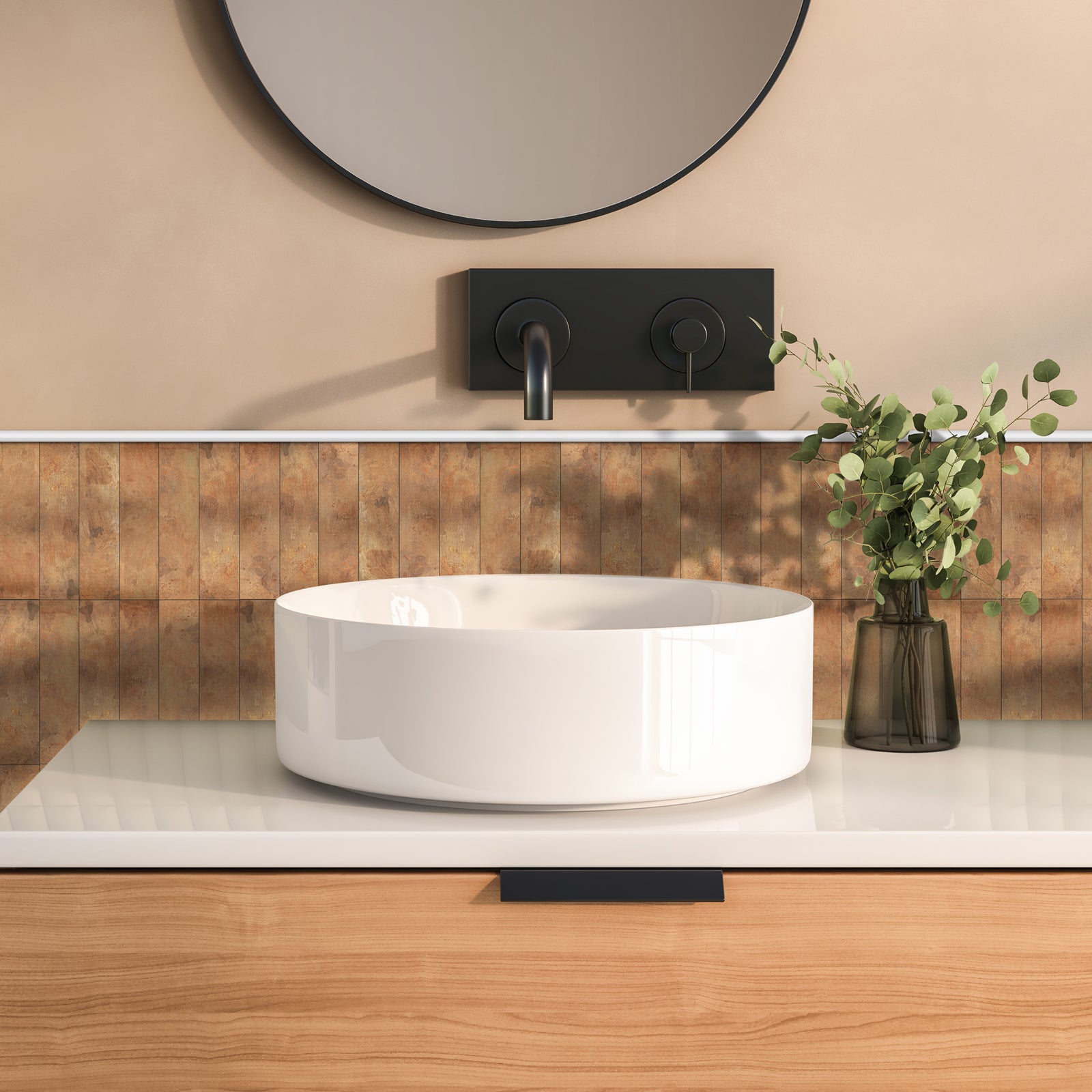 peel and stick tile for bathroom