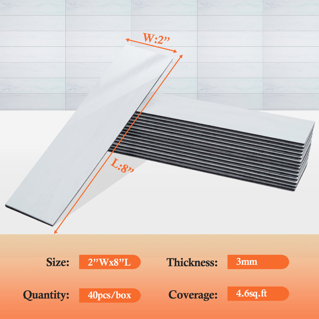 subway tile size