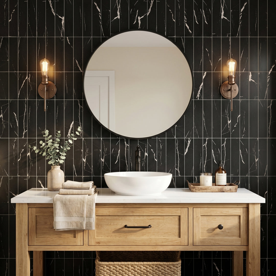 bathroom peel and stick tiles