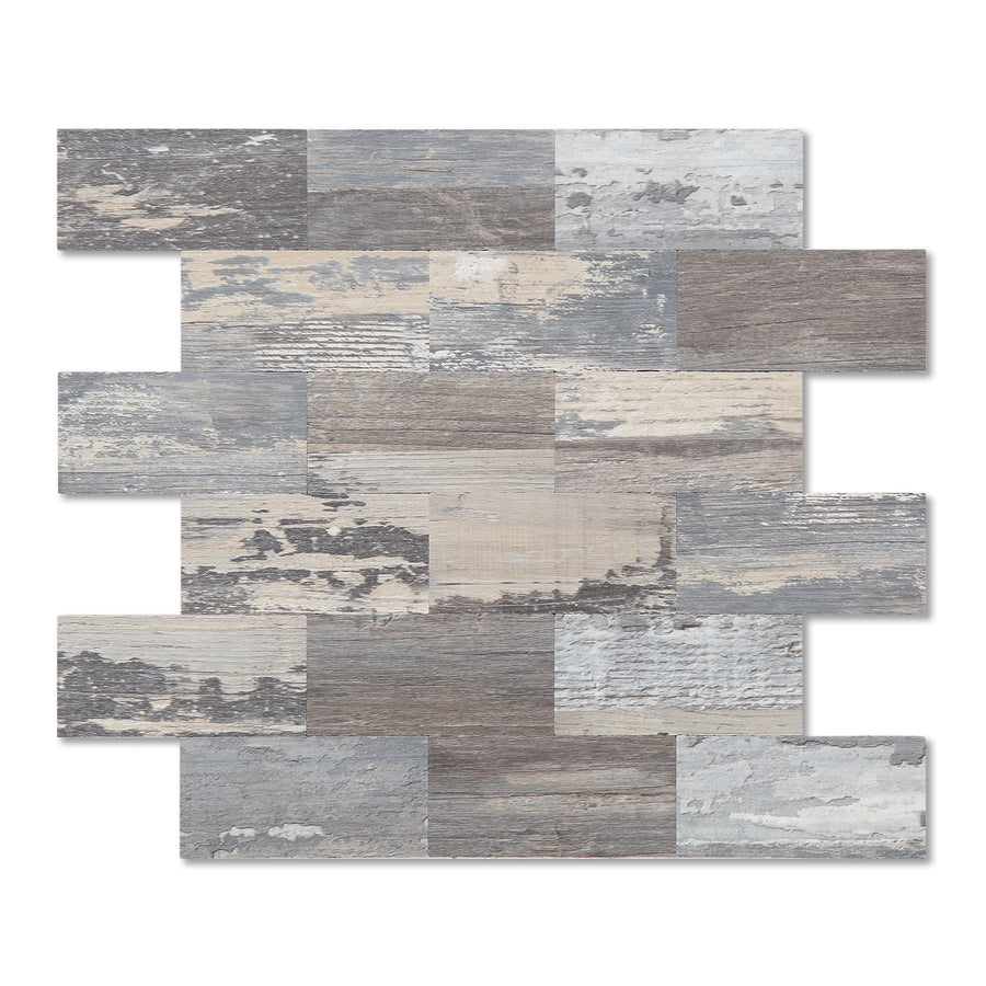Light Rustic Peel and Stick Wall Tile