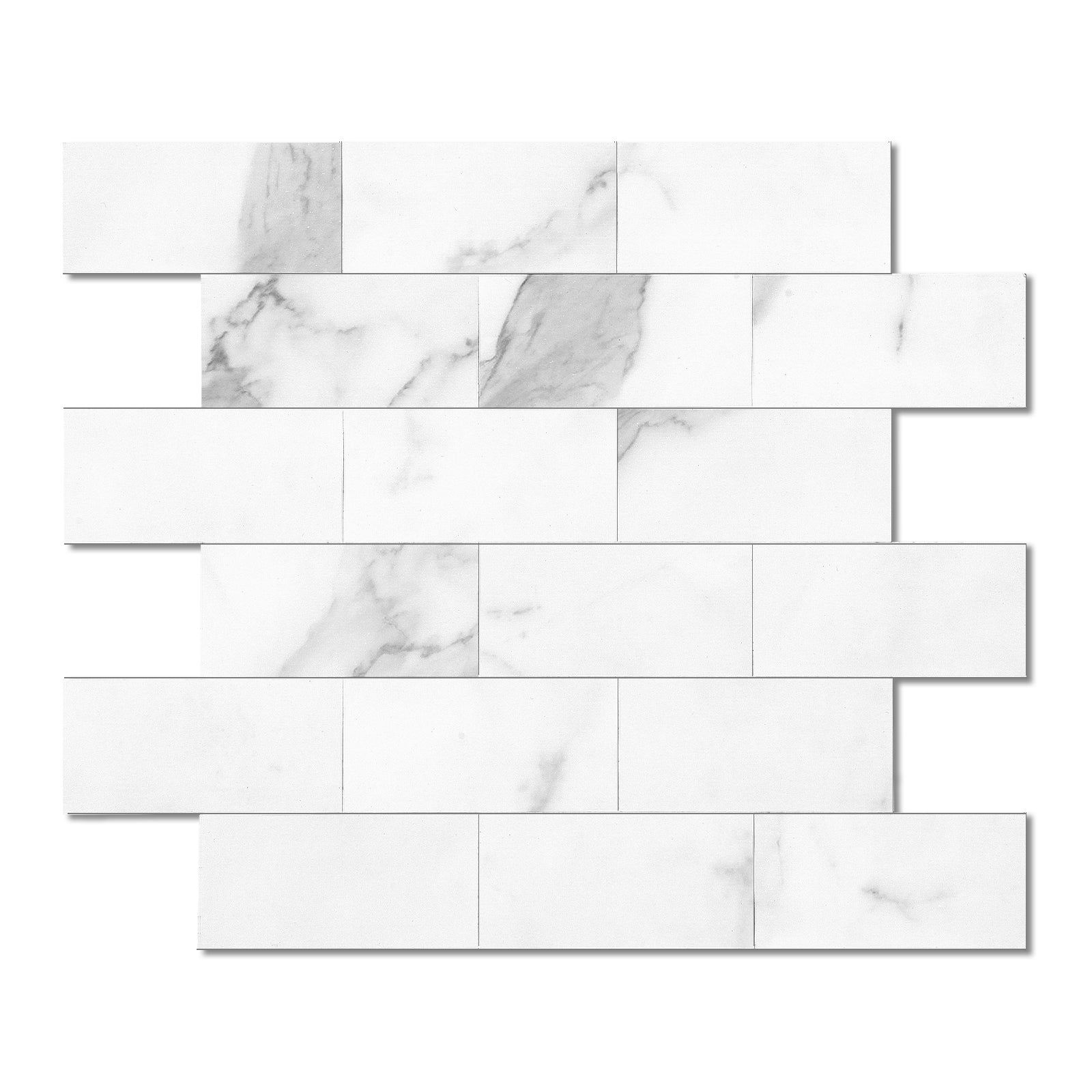 Marble White Peel and Stick Wall Tile