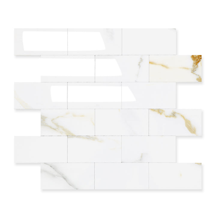 Polished Marble self adhesive wall tiles