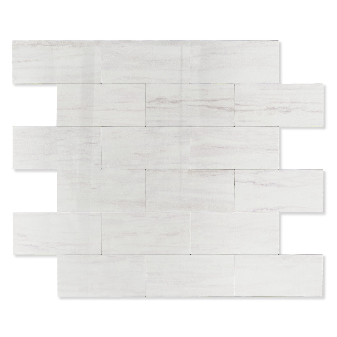 marble white grey peel and stick tile