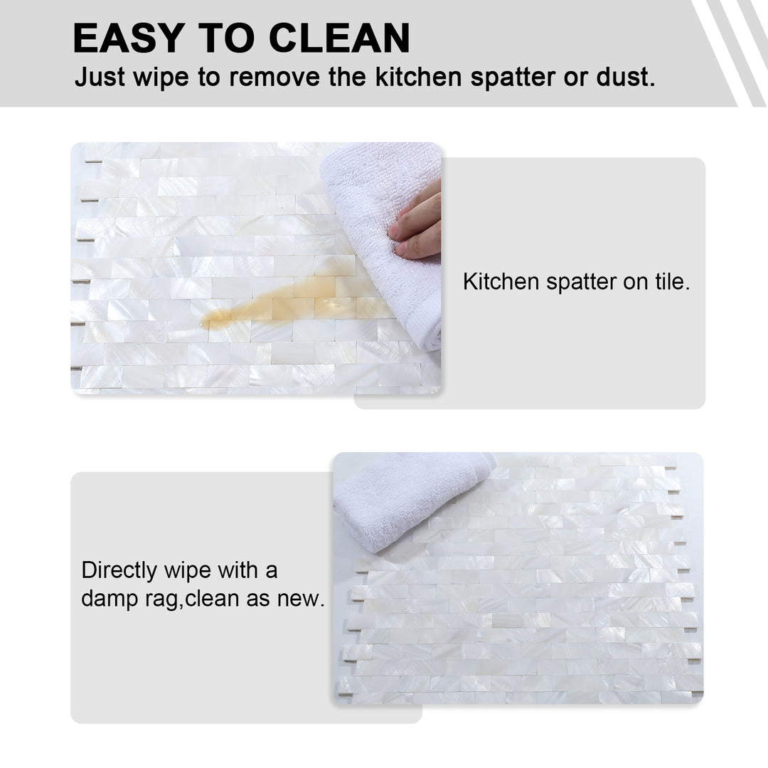 easy to clean the tiles
