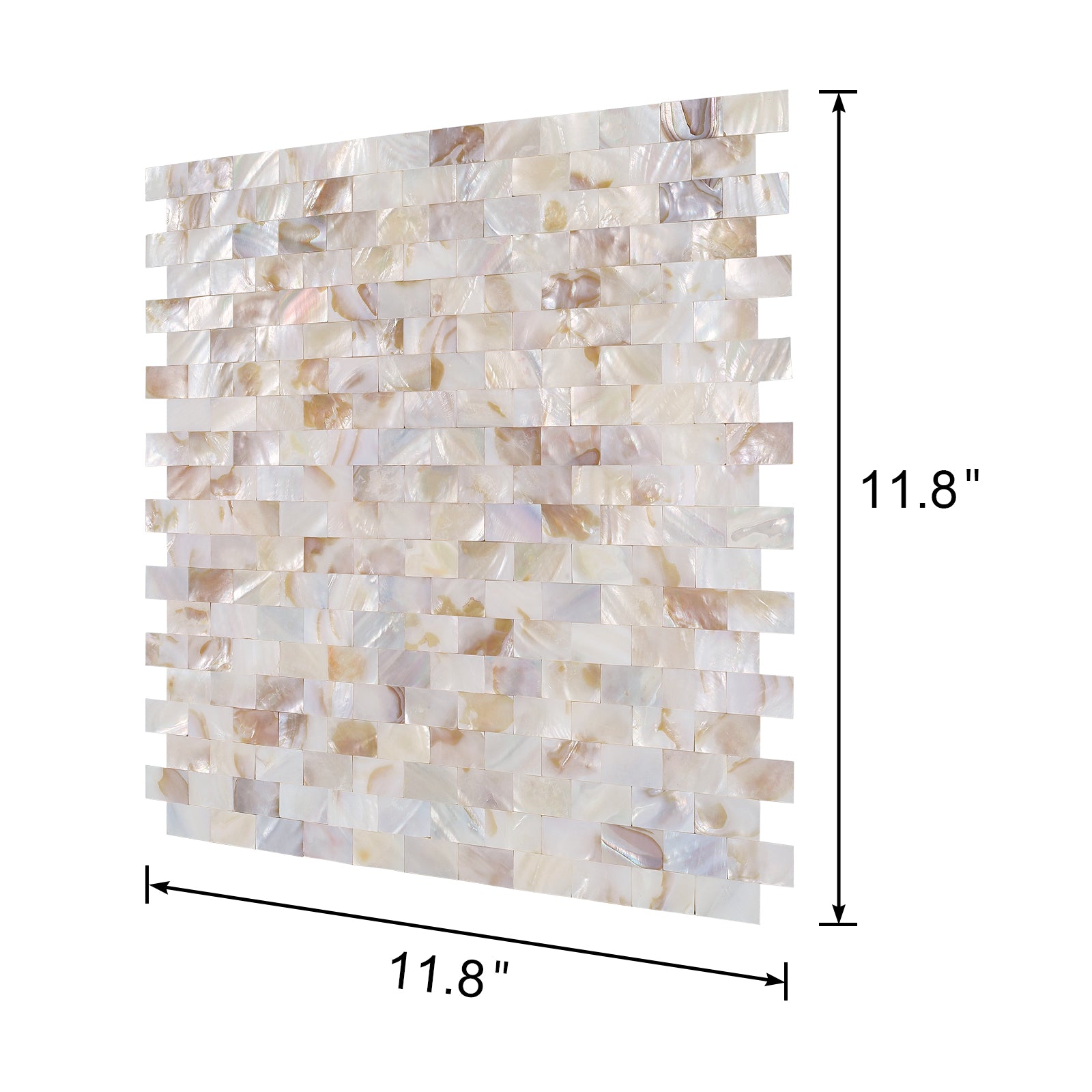 mosaic tile size