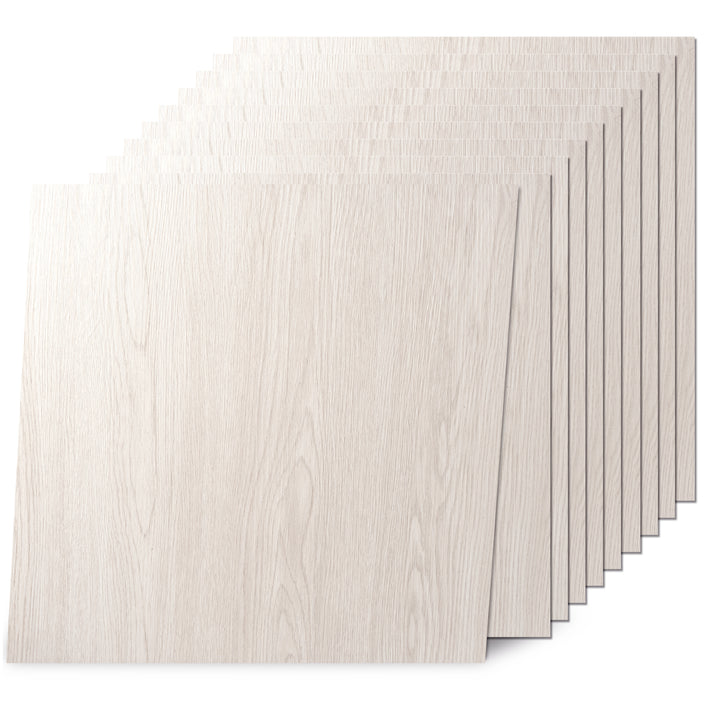 Cream Oak Peel and Stick Floor Tile 