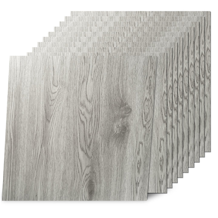 Dark Gray Oak  Peel and Stick Floor Tile 