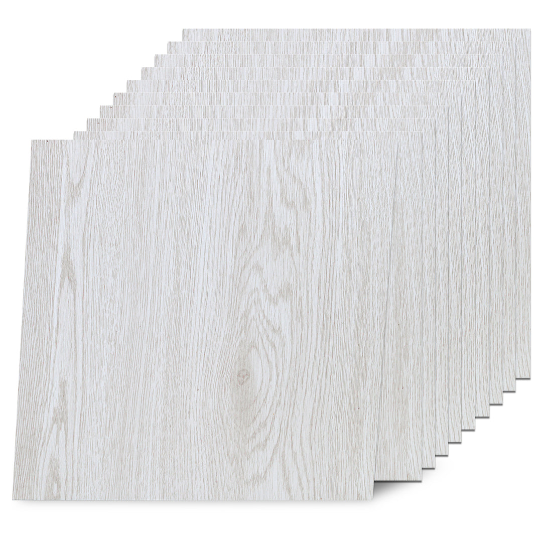 Whitewashed Pine peel and stick floor tile
