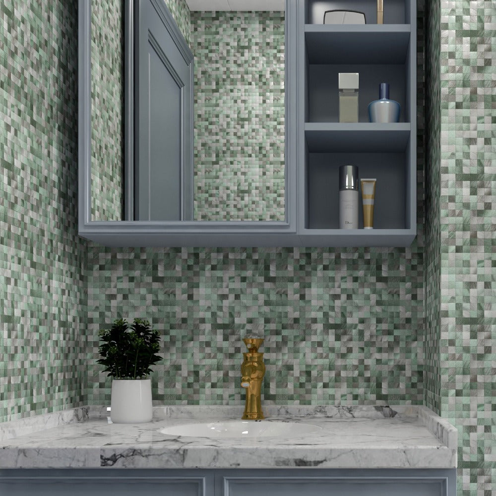 Adhesive Tile Backsplashes for Bathroom