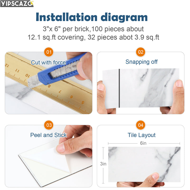 how to install brick tiles