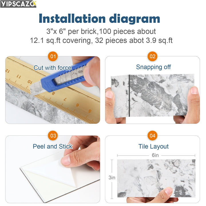 brick tile installation diagram