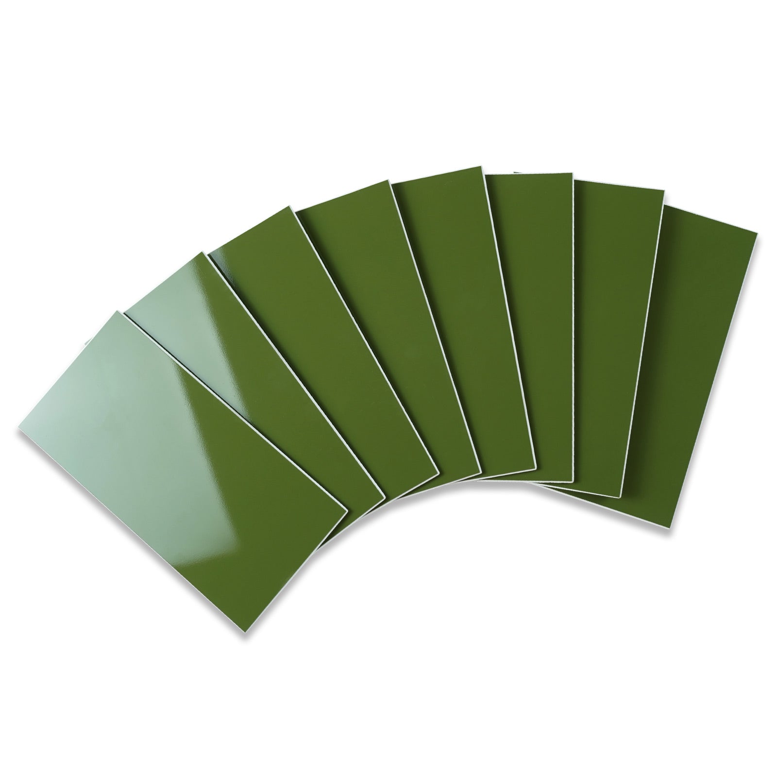  Polished Marble Green Subway Tile