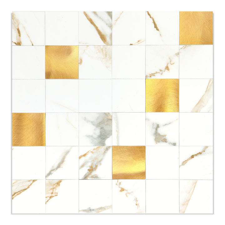 Peel and Stick Wall Tile Calacatta Gold