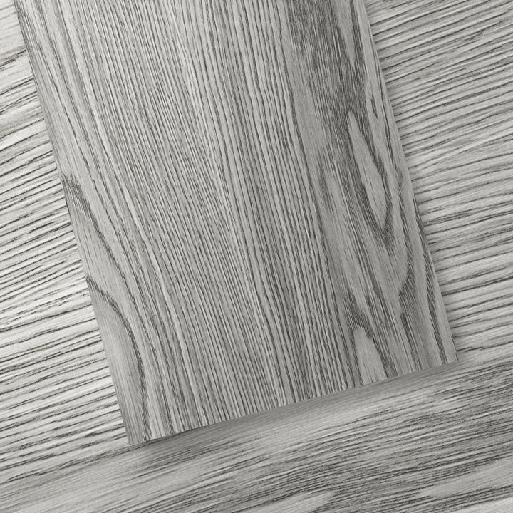 Dark gray oak peel and stick flooring