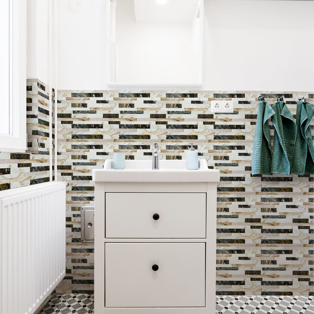 Self-Adhesive Wall Tile Stick on Bathroom