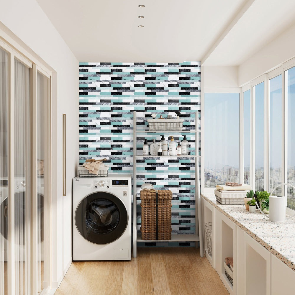 peel and stick tile for laundry room