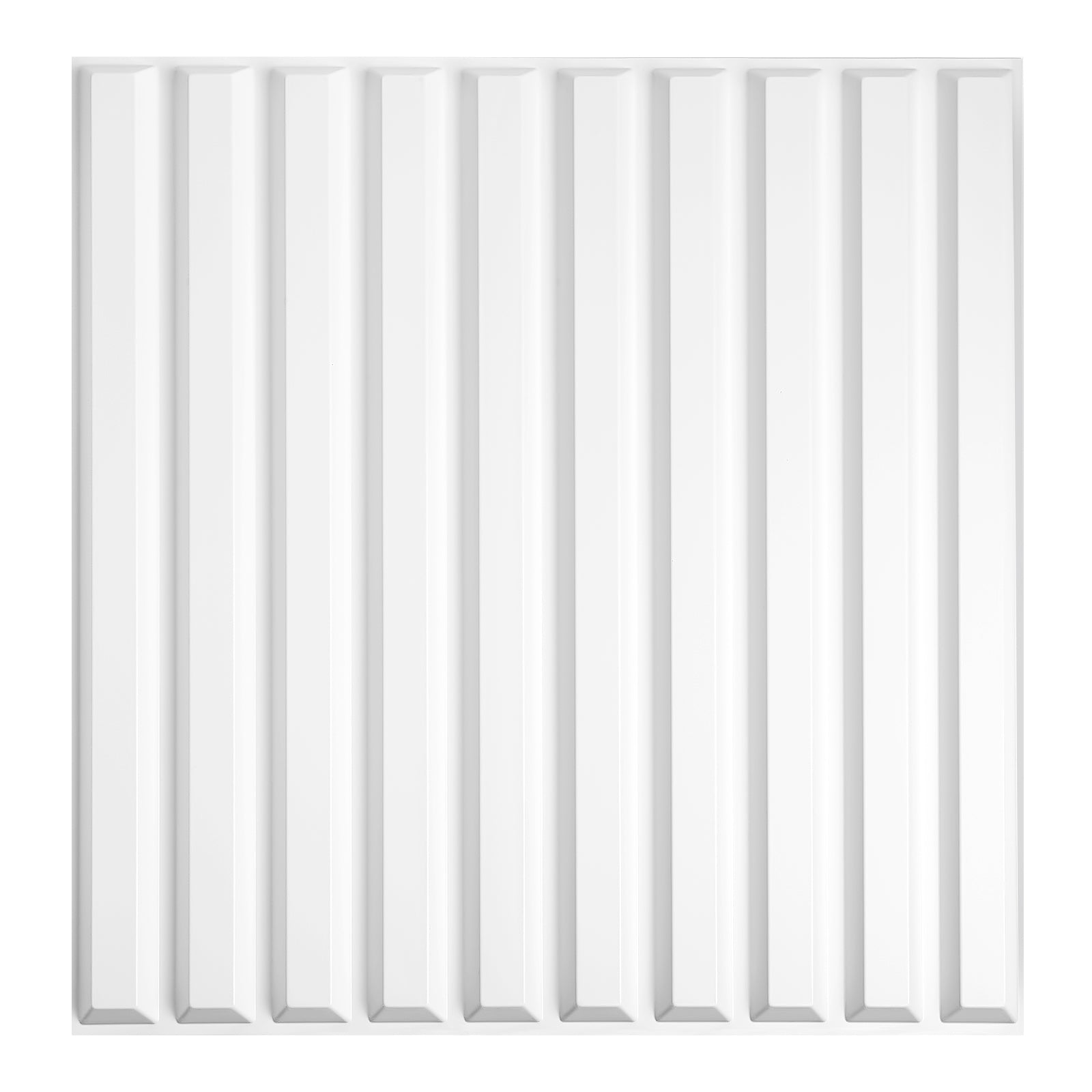 White Slat Wall Panel