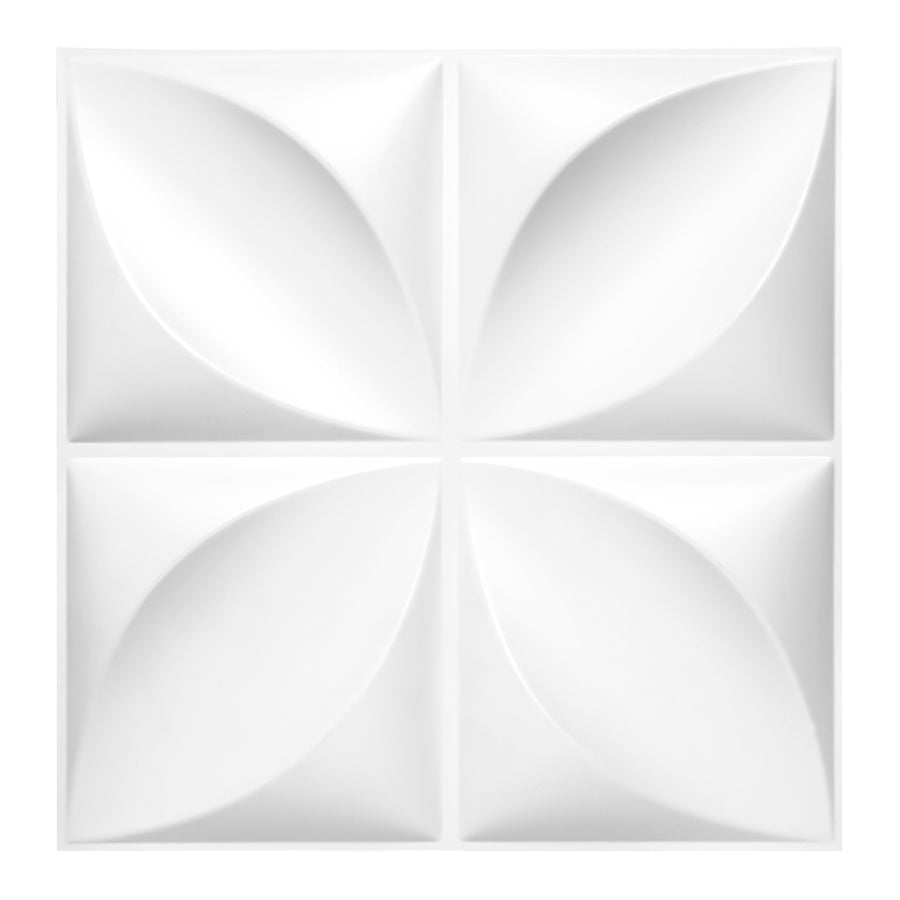 White Decorative Flower PVC 3D Wall Panels