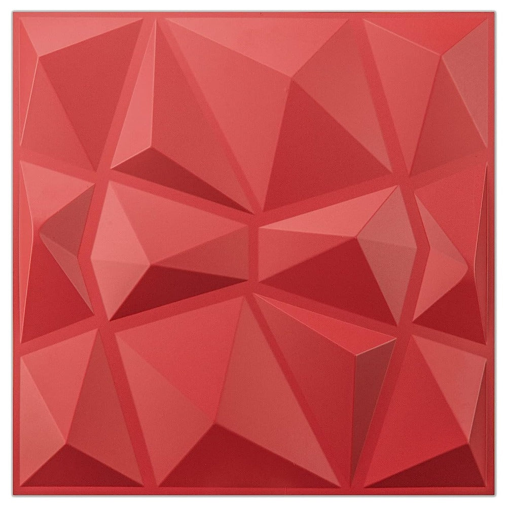 3D Wall Panels Red Diamond